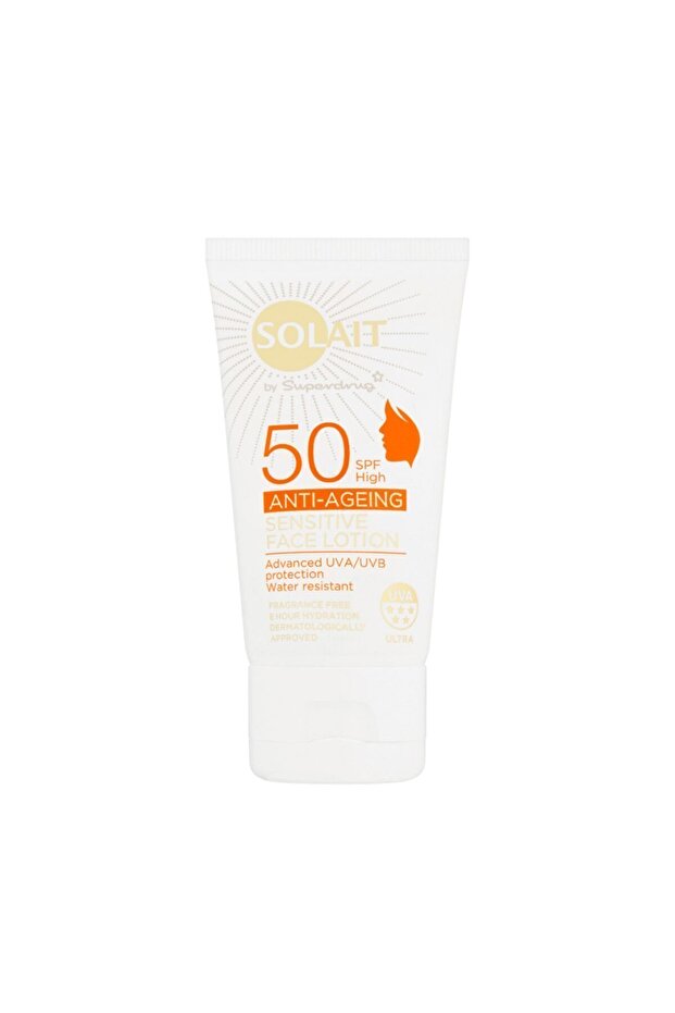 كريم الشمس المضاد للشيخوخة SPF 50 للبشرة الحساسة 50 مل
