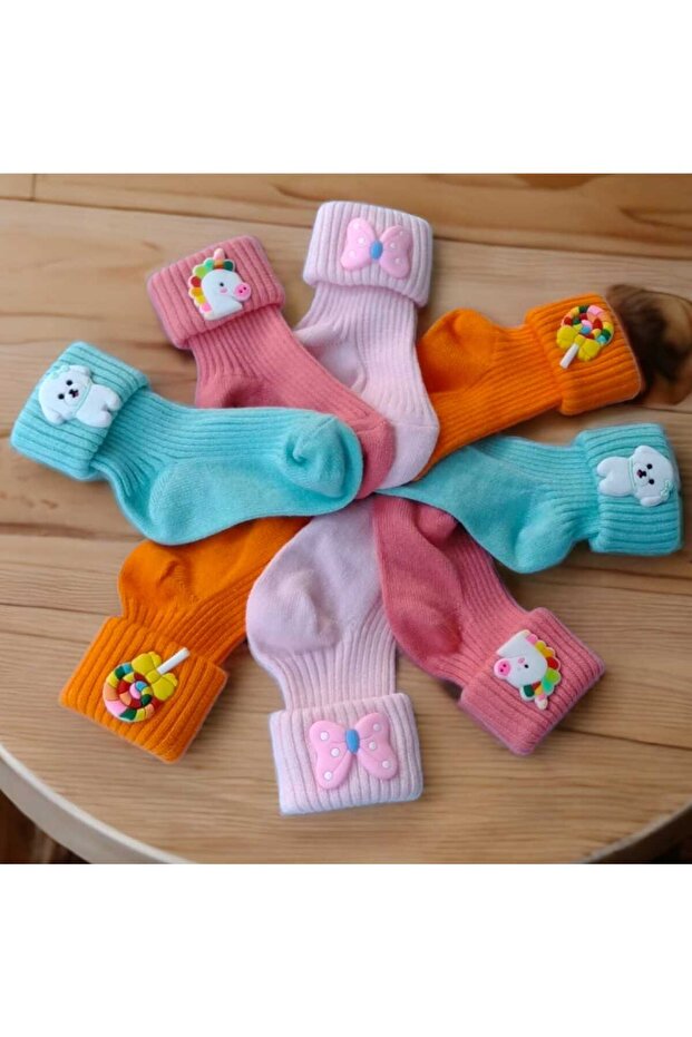 Derby Figured Socks 4 Pack Baby Girl - Girl