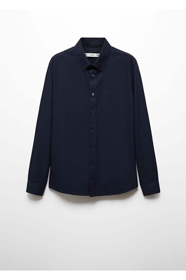 Regular fit pamuklu Oxford gömlek - 3