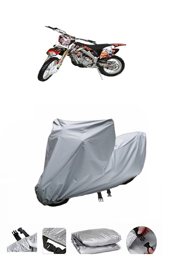 Ultra thick motorcycle cover compatible with Apache XZ 250R rear Bag .
