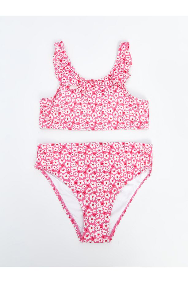 Çiçekli Kız Çocuk Bikini - 1