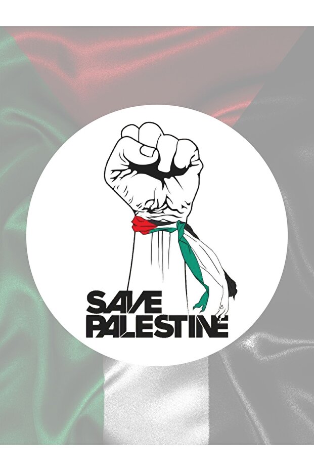 Free Palestine Free Palestine Sticker Set 1 Sheet A4 3,8 CM 24 PCS
