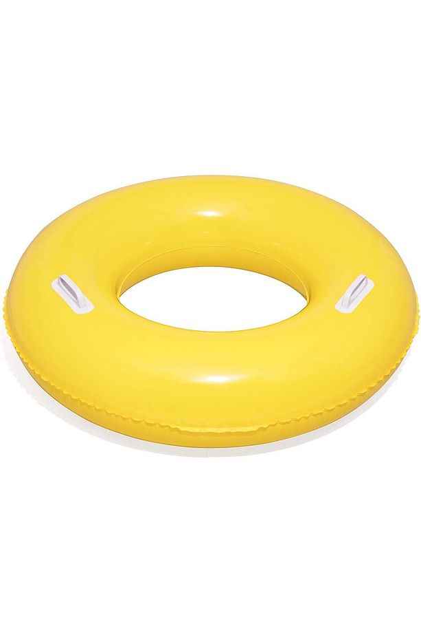 Tutmalı Renkli Simit - Şişme Sarı Simit - Renkli Şişme Deniz Simidi-Tutmalı Sarı Deniz Simidi 91 cm. - 5