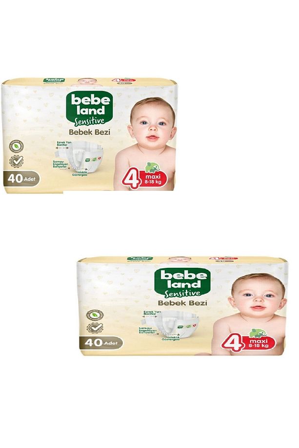 Sensitive bebek bezi hesaplı paket 4X2 adet - 1