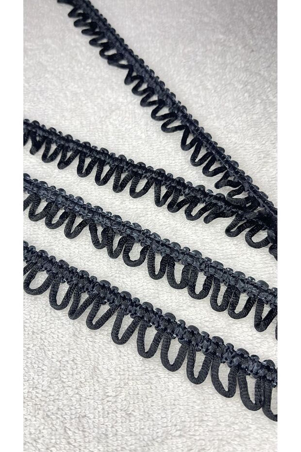Black Strip - Thick Knitting, 1.5cm Width 5m - 3