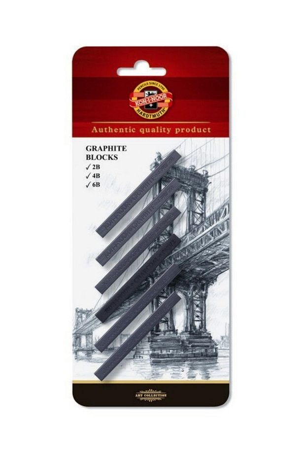 Sanatsal Graphite Blocks 6 Lı Grafit Çubuk Seti Of Gaphite Blocks 7x7 4390 6 - 1