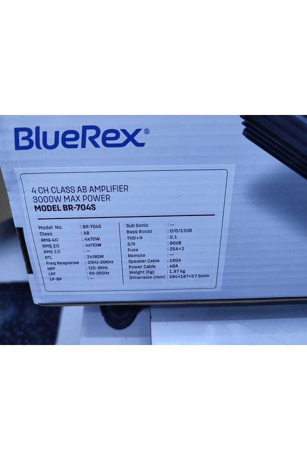 BLUEREX 2 OHM 4X110 RMS 4 KANAL AB CLASS OTO AMFİ FIRSAT ÜRÜNÜ - 3