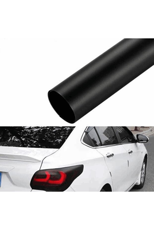 Dark Black Headlamp Film 30 Cm X 1 Meter