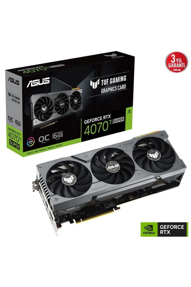 TUF Gaming GeForce RTX 4070 Ti Super 16GB GDDR6X OC Edition 256 Bit DLSS 3 Ekran Kartı - 1