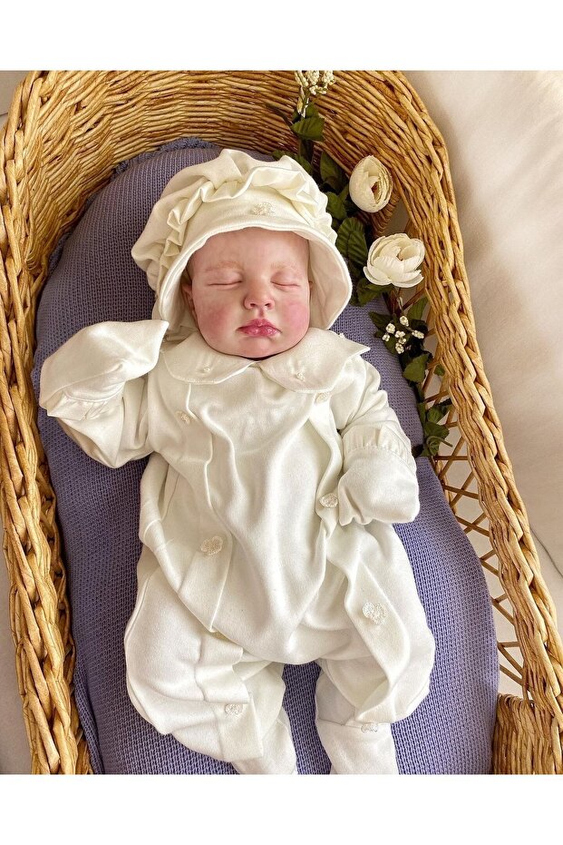 Pearl Floral Jumpsuit and Hat