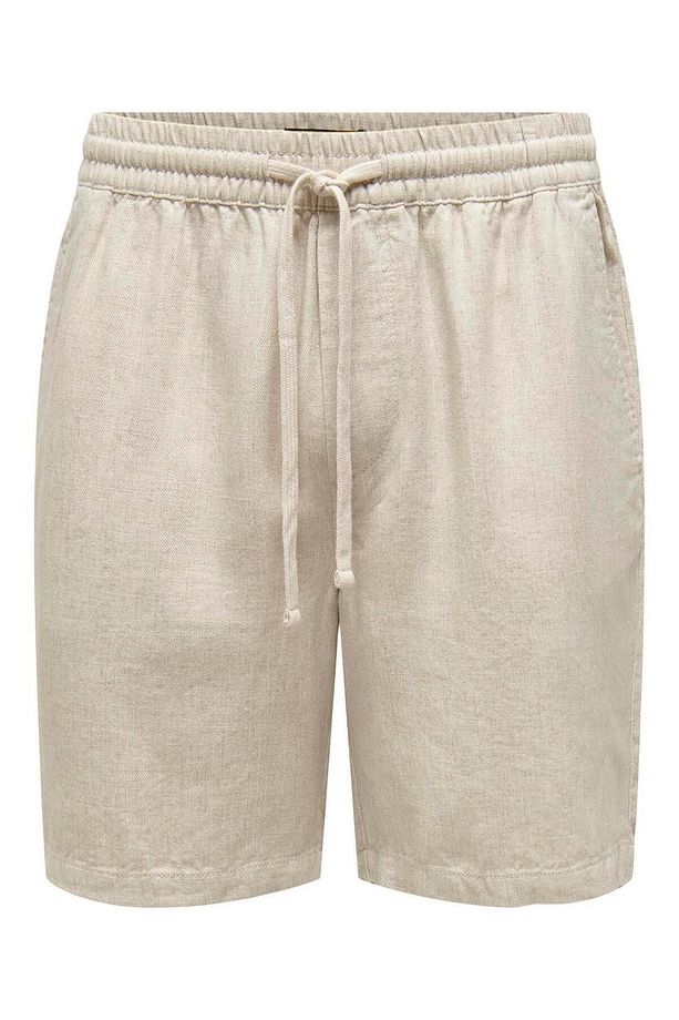 ONSTEL VISC LIN SHORTS 0075 Pamuk Keten Erkek Şort - 1