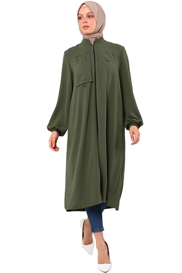 Large Size Aerobin Hijab Clothing - Zippered Cap