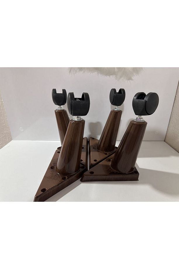 Tekerlekli Sehpa Masa Ayağı Akıllı Sehpa Ayağı, Sihirli Sehpa Ayağı Beyaz 4 Adet 360 Derece 20 Cm - 1