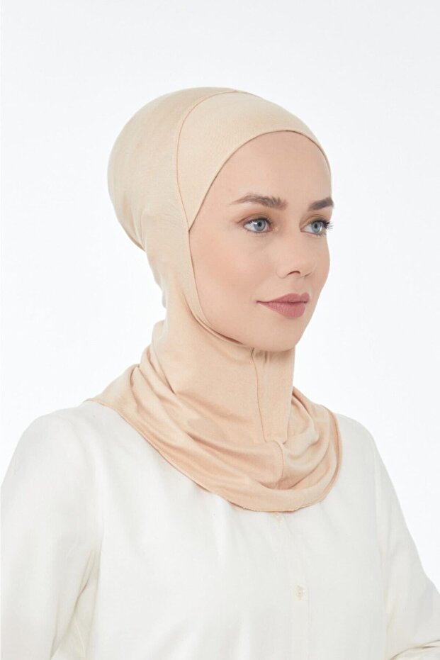 Boyunluklu Bone-açık Bej - 2