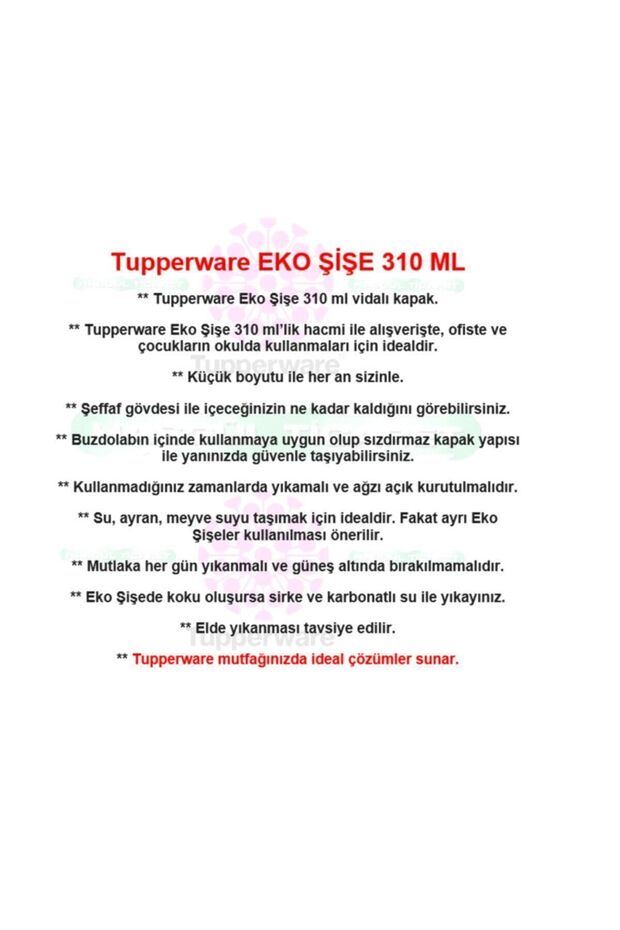 Eko Şişe 310 Ml Matara Suluk Water Bottle Hsgl Sarı - 2