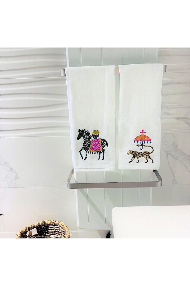 Safari Serisi Zebra Desenli Yüz Havlusu ( 1 Adet ) - 3