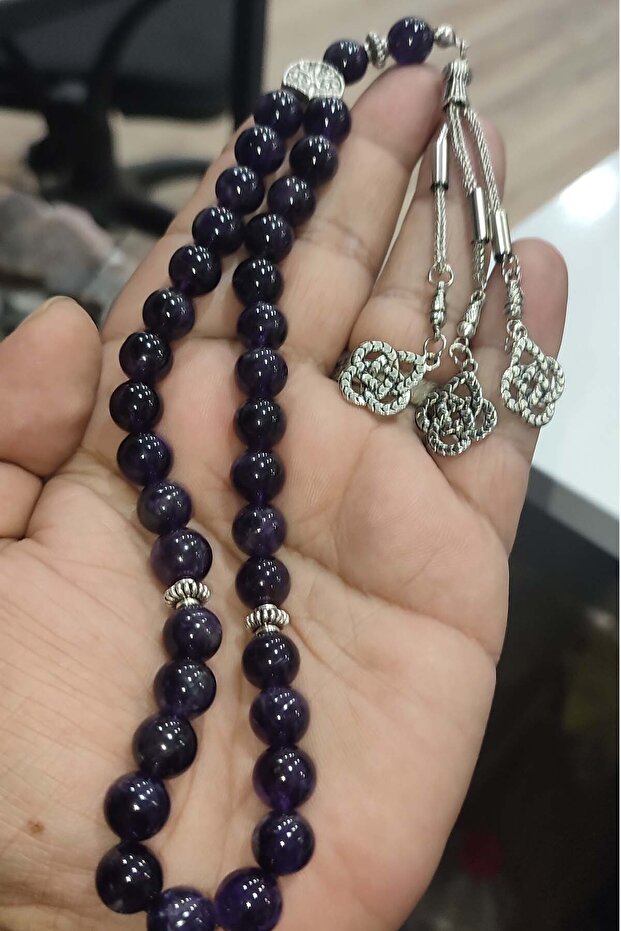 Amethyst Stone 10 mm Natural Stone Prayer Beads