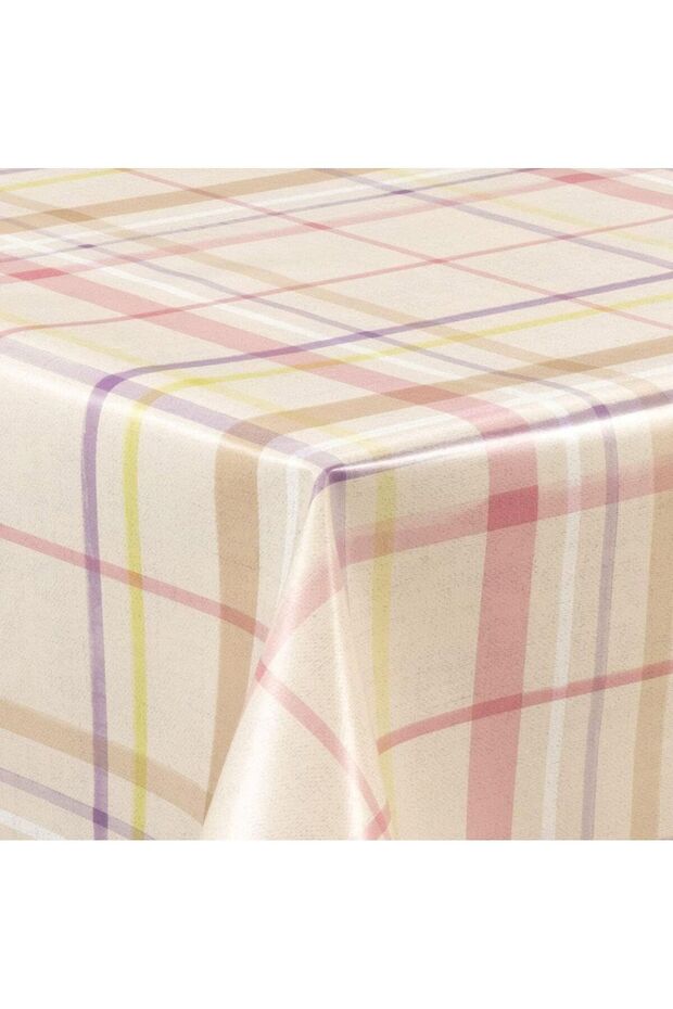 Fiesta Fiber Lined PVC Non-Slip Stain Resistant Wipeable Tablecloth