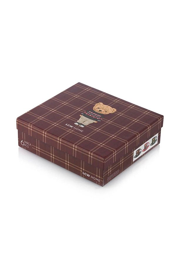 LCW HOME Ayıcık Baskılı 3 Kişilik Porselen Kahve Fincan Takımı 90 Ml - 4