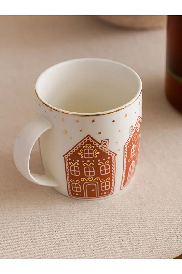 Yılbaşı özel tasarım Porselen Kupa twomt 363 Ml - 3