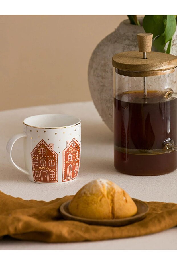 Yılbaşı özel tasarım Porselen Kupa twomt 363 Ml - 2