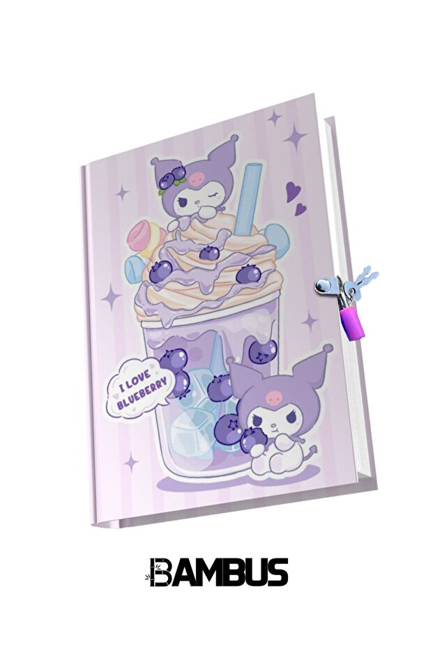 Kuromi Character Locked Souvenir Daily Memory Notebook Star Kuromi Series