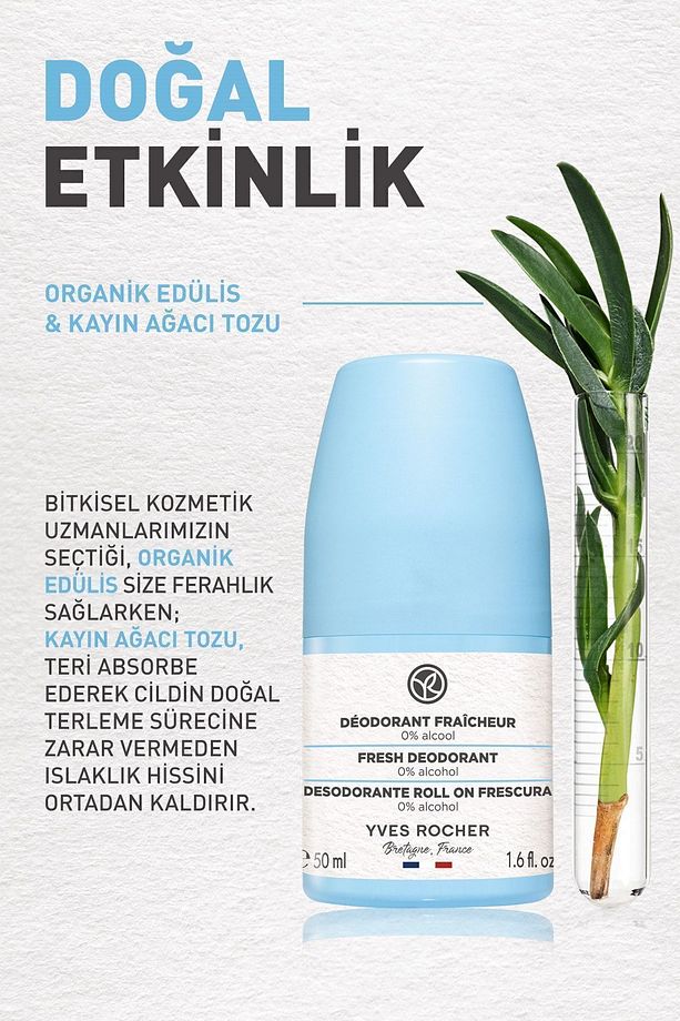 Unisex Roll-on Deodorant: Organik Edülis- 50 Ml-6313 - 2