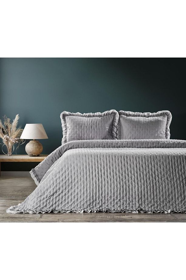 Spring Fırfırlı Cift Kişilik Yatak Örtüsü - 1