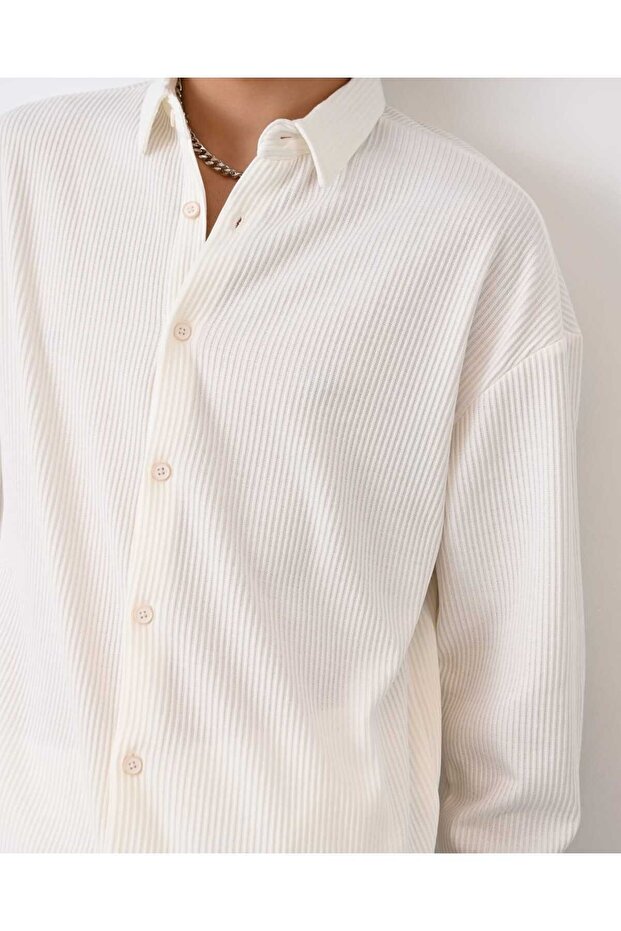 İTHAL ÇELİK ÖRME ÖZEL GÖMLEK YAKA NORMAL KESİM - 2