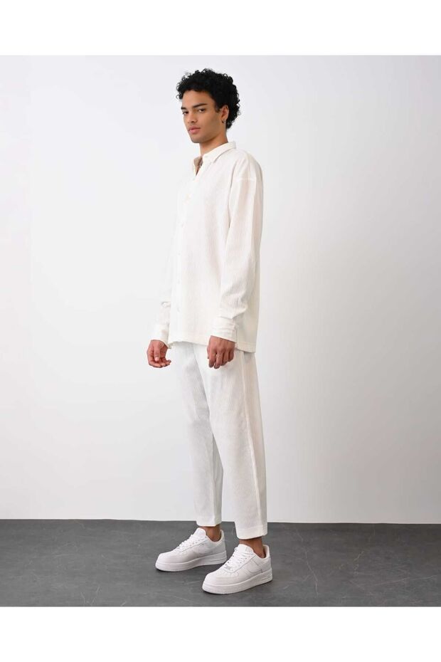 İTHAL ÇELİK ÖRME ÖZEL GÖMLEK YAKA NORMAL KESİM - 5