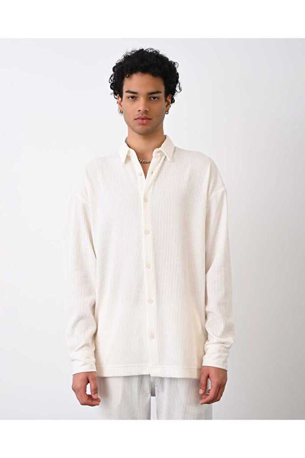 İTHAL ÇELİK ÖRME ÖZEL GÖMLEK YAKA NORMAL KESİM - 1