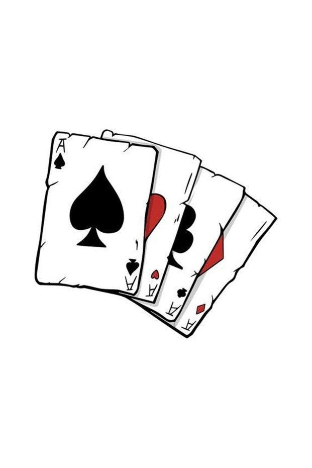 Poker Paper 12x11 Cm Motorcycle Helmet Laptop And Auto Sticker