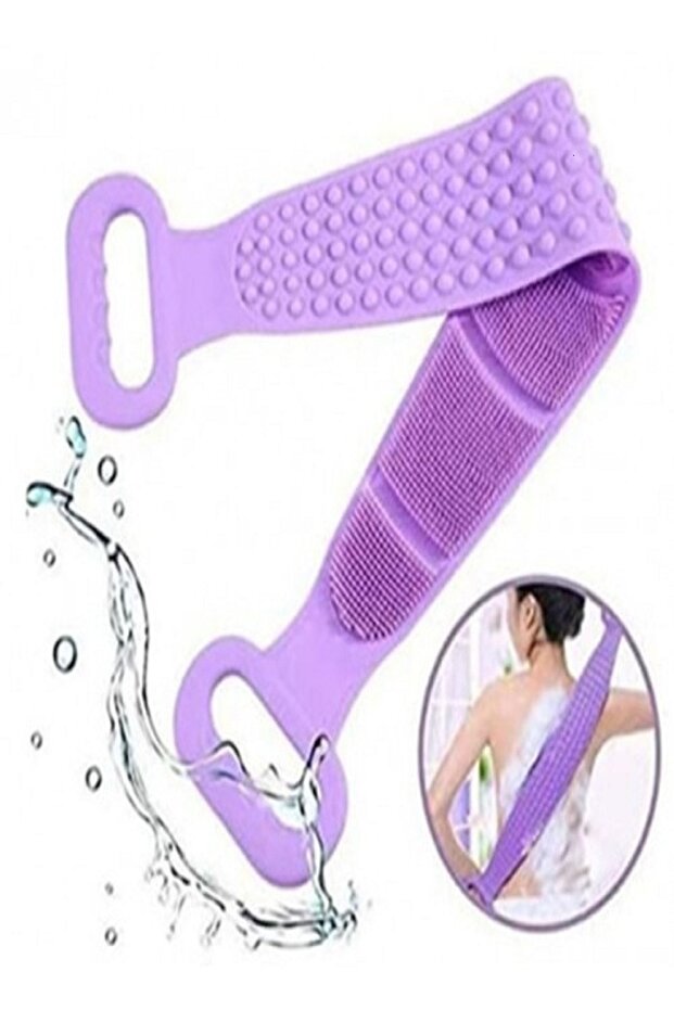 مقشر للظهر للحمام مزدوج الجوانب 70 سم - 2