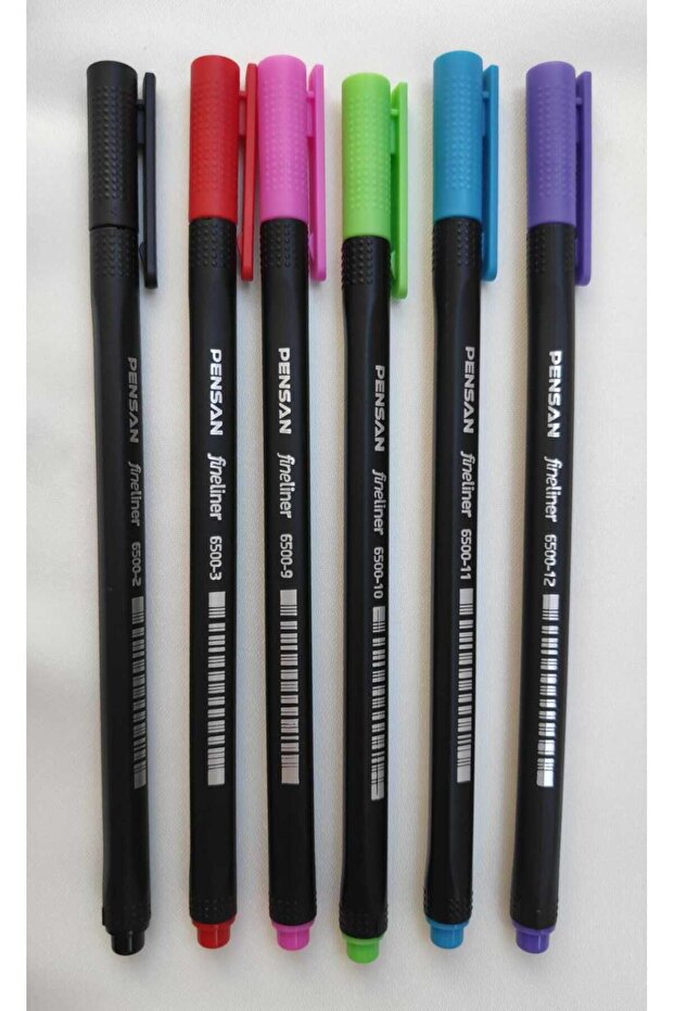 6-Piece Fineliner 0.4 mm Felt Tip Pen