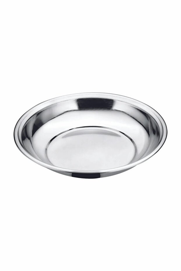 6 Stainless Steel Dinner Plates ?15Cm High Edge Leg Plate Guaranteed to Use for a Lifetime