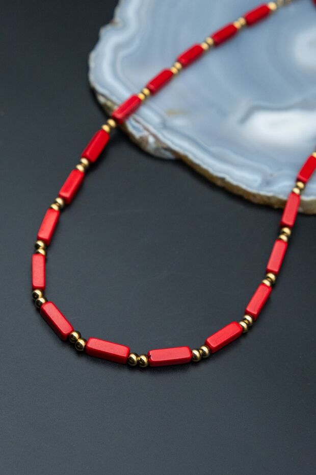 Corail Varasit Taşı Kolye - 4