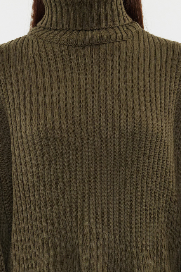Haki Crop Basic Triko Kazak TWOAW22KZ0223 - 4