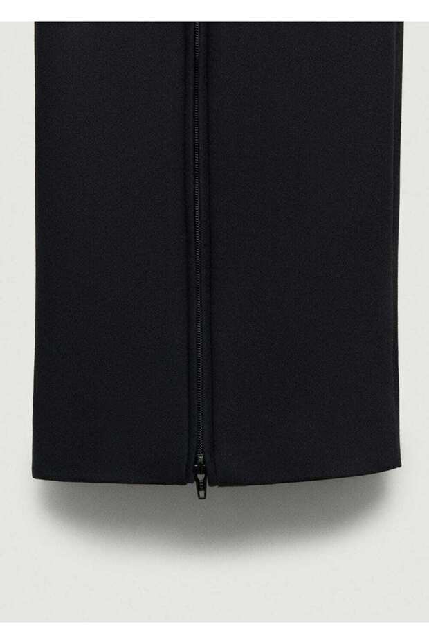 Gerade geschnittene Stoffhose - 7