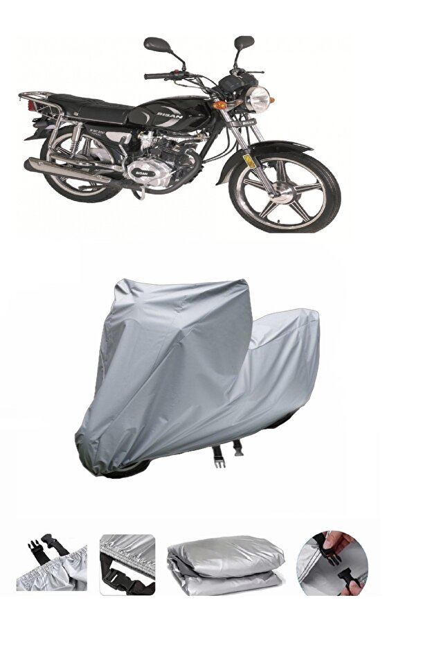 Ultra Thick Motorcycle Cover Compatible with Bisan Toprak WRC 100 Rear Bag