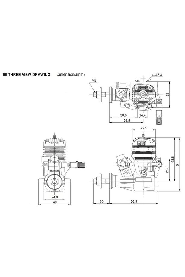Engines 11532 Max-15 La Silver (10G) Ve 871 Susturuculu, Nitro Yakıtlı Model Uçak Motoru - 2