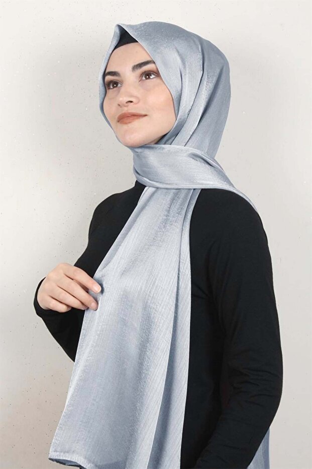 Silver Janjan Şal 2729-8 Gri - 1