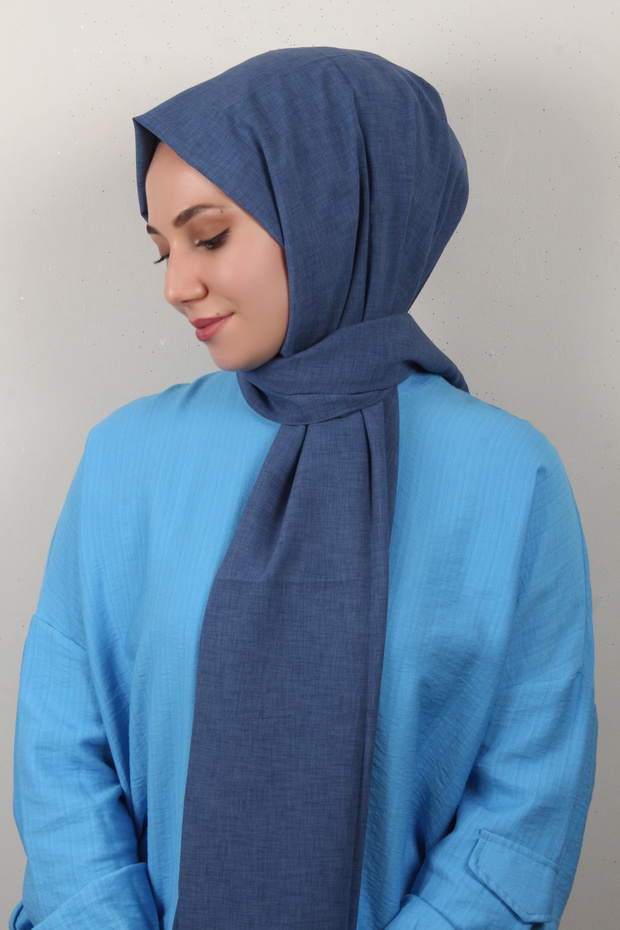 Lidya Şal 2769-26 İndigo - 3