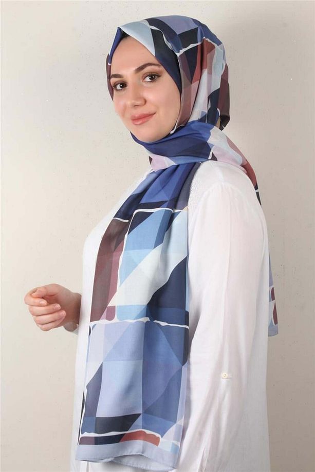 Soft Touch Şal 2751-2 Buz Mavisi - 1
