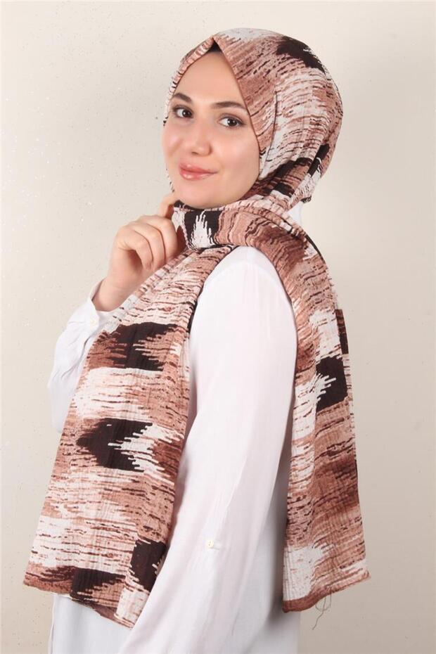 Soft Touch Şal 2744-18 Turuncu - 2