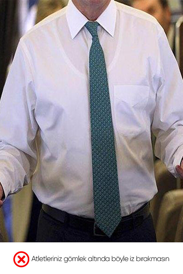 قميص داخلي مضلع بياقة دائرية للرجال، قميص داخلي بدون أكمام - 4