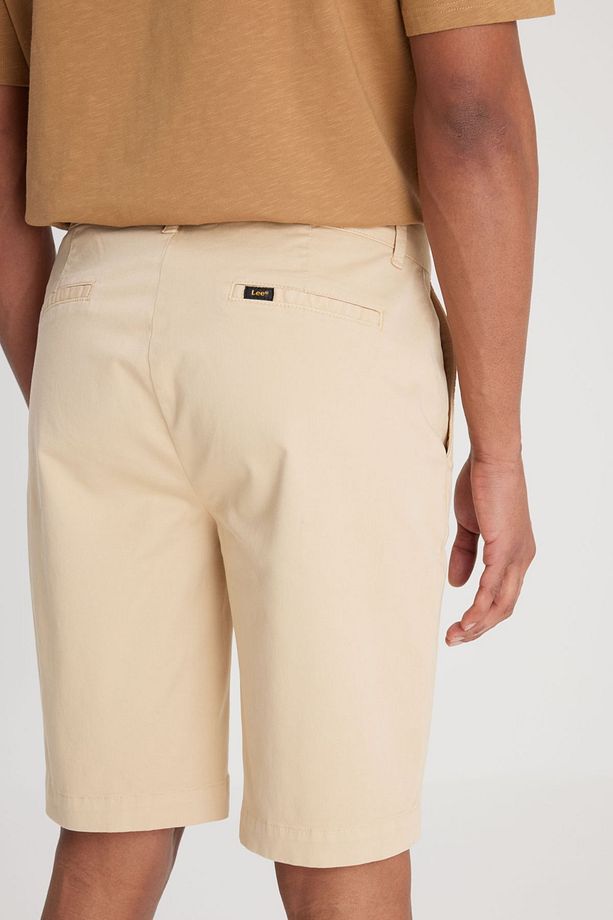 Regular Fit Normal Kesim Normal Bel Taş Rengi Chino Şort - 4