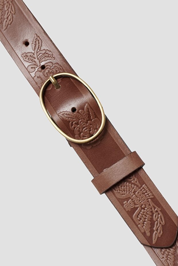 %100 Deri Camel Kemer - 2