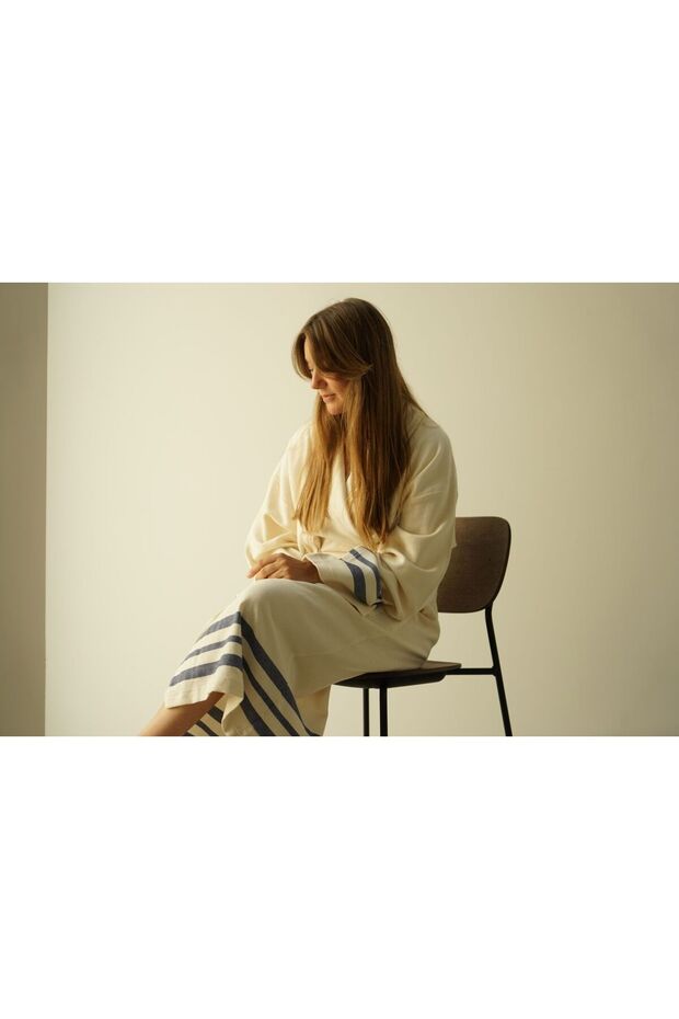 Peştemal Oversize Bornoz - 7