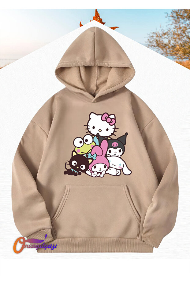 Kuromi̇ My Melody Hello Kitty Children's Sweatshi̇rt Hoodi̇e