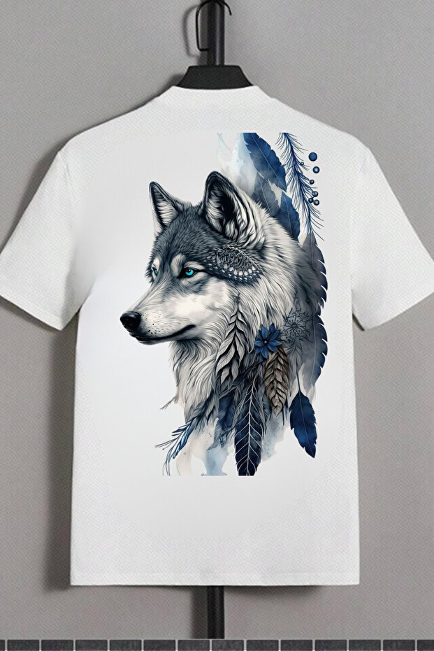 Unisex Bozkurt Printed Trendy Short Sleeve 100% Cotton T-Shirt